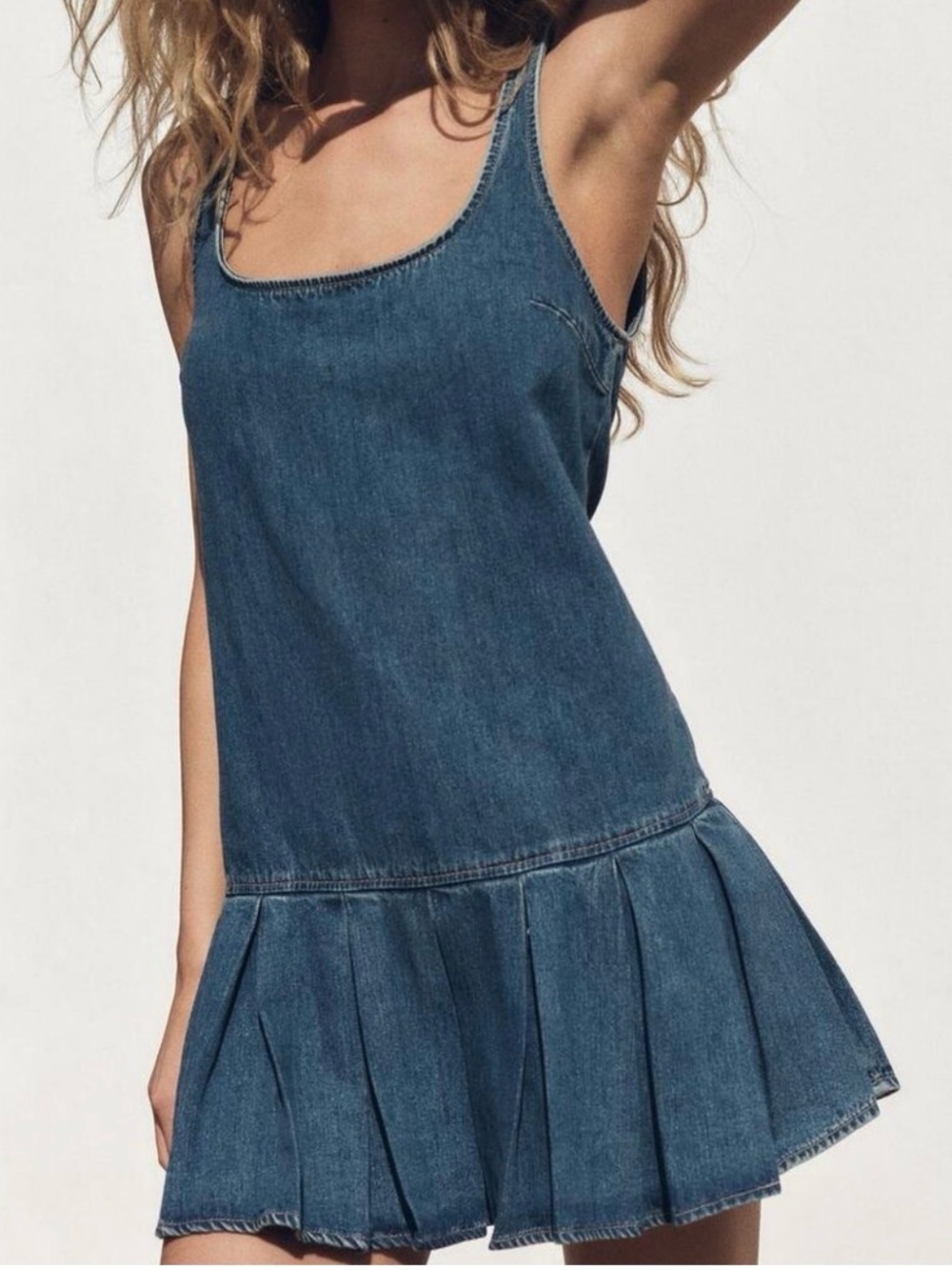 Zara Blue Denim Mini Dress